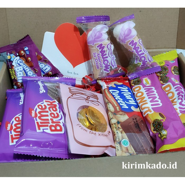 

SPECIAL GIFT / paket hampers hadiah valentine coklat +kartu ucapan kado kejutan hemat