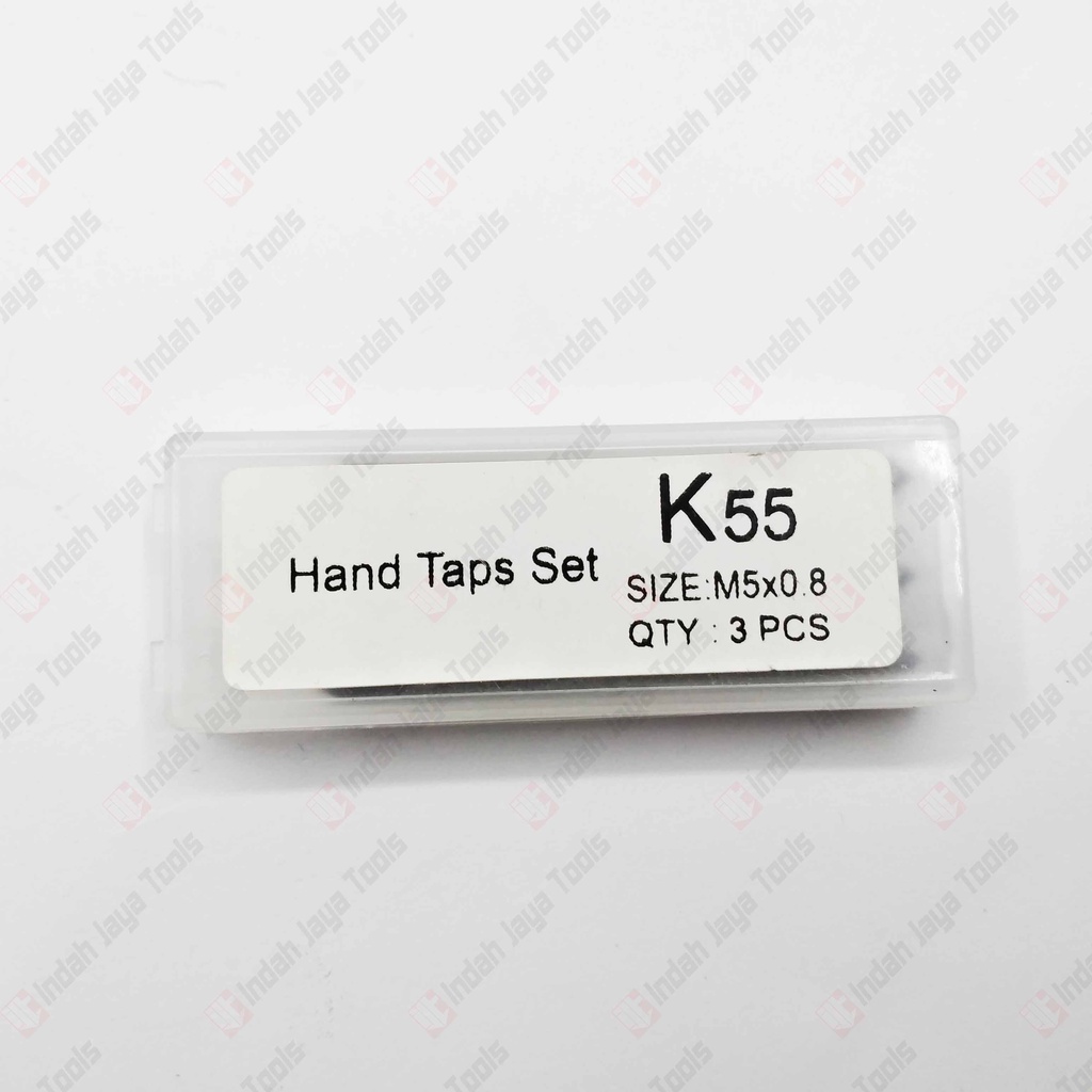 K55 Hand Tap M5 x 0.8 - Mata Tap 5 x 0.8 Isi 3 Pcs