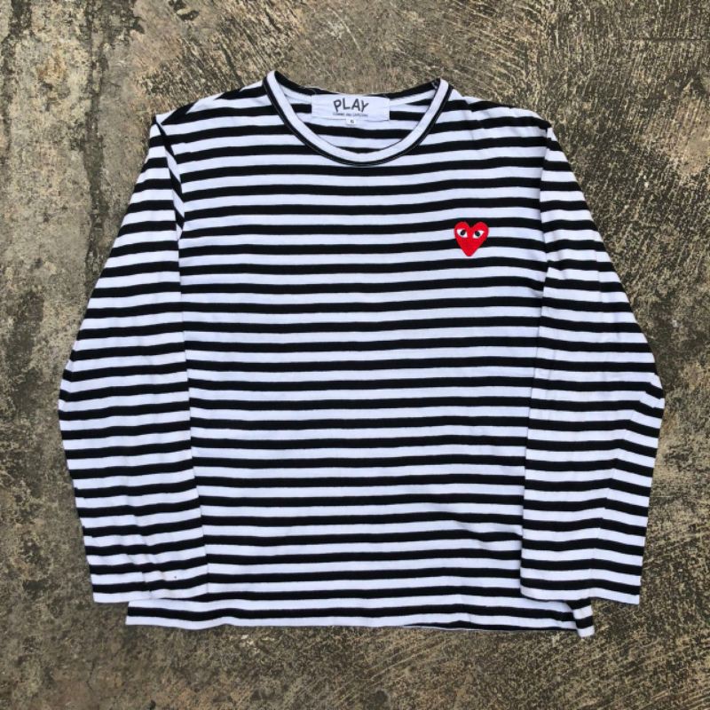 Kaos play x cdg stripe second