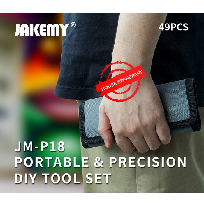 Jakemy 49 in 1 Obeng Set Portable &amp; Precision DIY Screwdriver - JM-P18