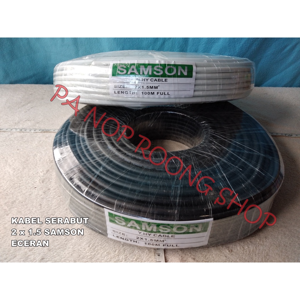 KABEL SERABUT 2 x 1.5 SAMSON ECERAN PUTIH