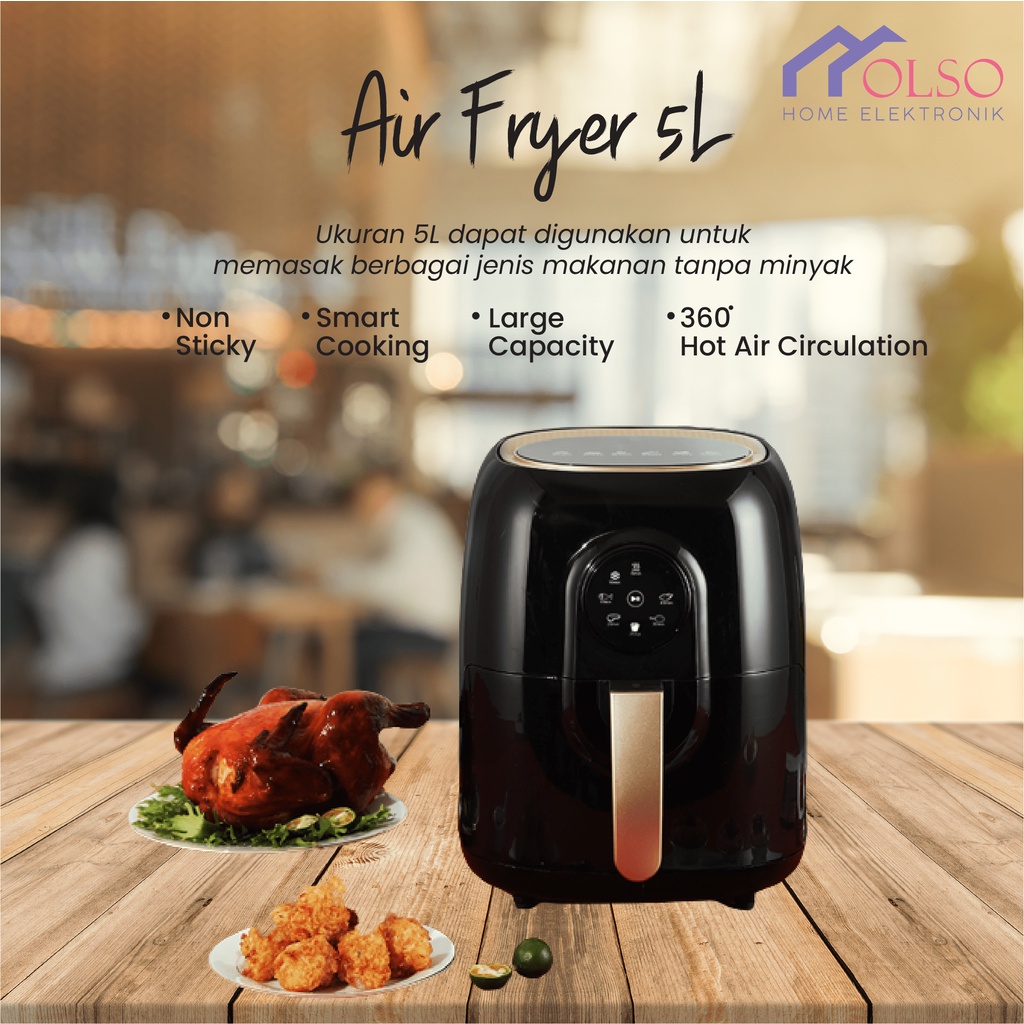 Jual AIR FRYER 5L PANCI MESIN PENGGORENGAN TANPA MINYAK | Shopee Indonesia