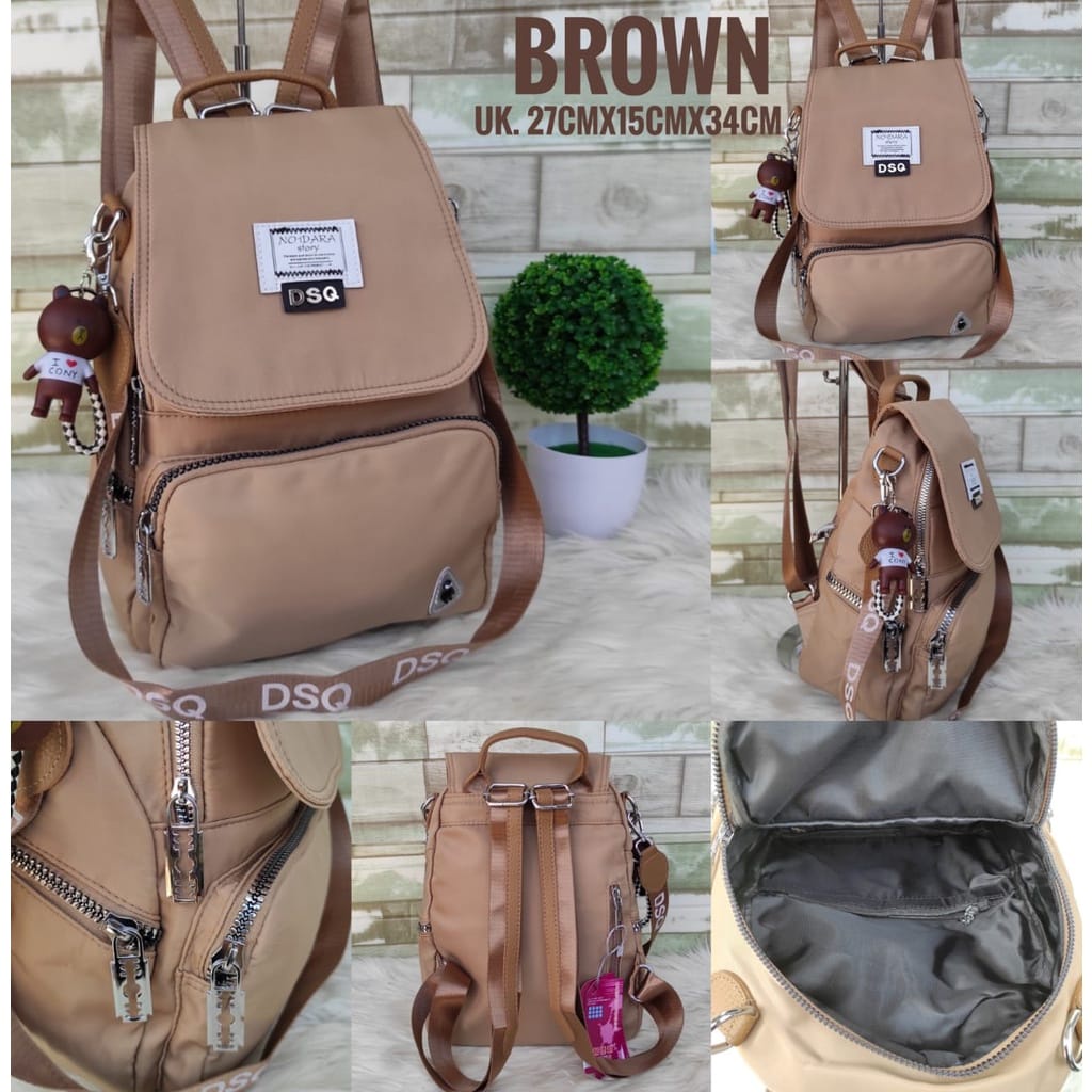 RANSEL WANITA IMPORT DSQ 2IN1 12#