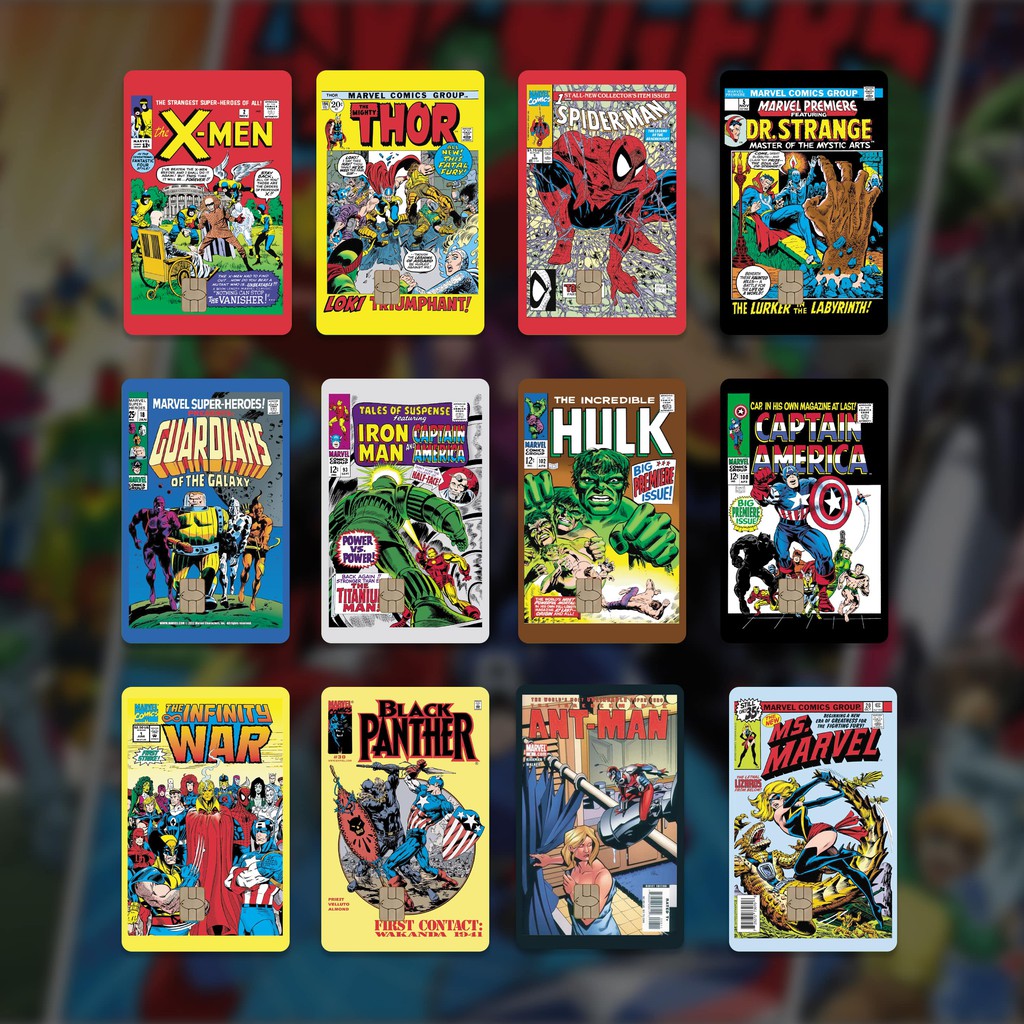 AVENGER COMIC SERIES | BRRCOVER CARD SKIN (Sticker Kartu ATM / Skin ATM / E-Money)