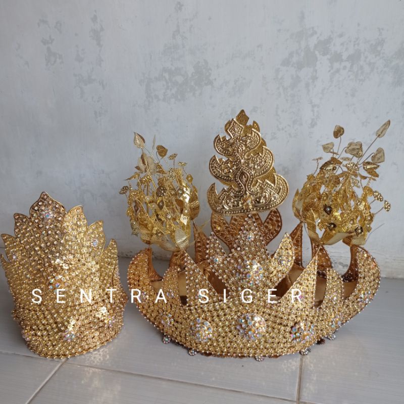 Jual Siger Modern Adat Lampung Pepadun Lapis Emas Chrome Shopee Indonesia