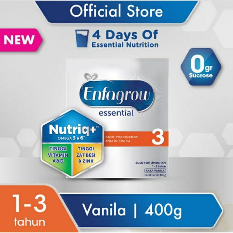 Enfagrow Essential 3 / 4 Vanila 400g 400 gram