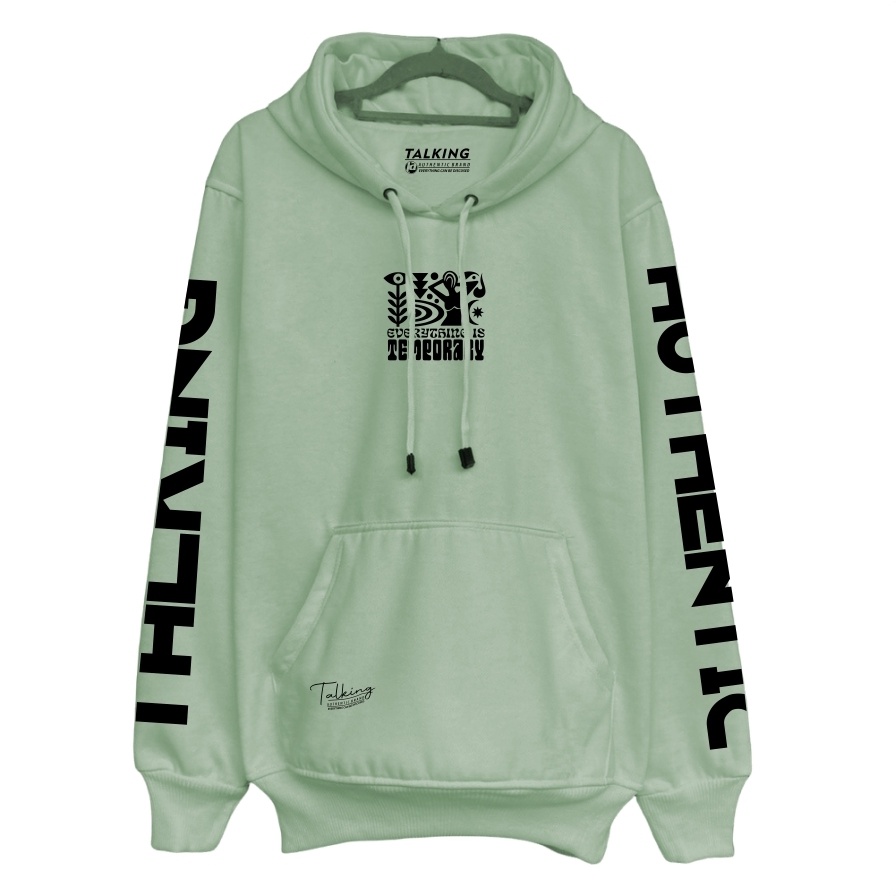 Sweater Hoodie Distro Mint Pria Wanita List Temporary Full Print Suiter Hudi Oversize