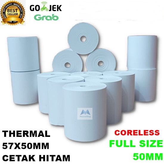

Kertas Thermal Cetak Struk 57x50 mm Kertas Kasir 58x50 PAPER ROLL 57x50mm