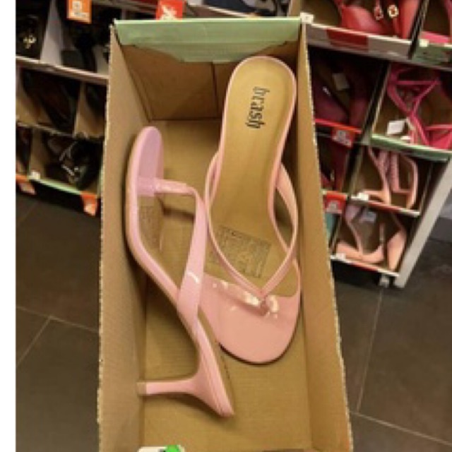 sendal heels brash pink  size 10