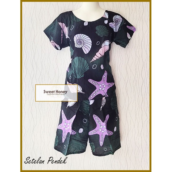 Sweet Honey ~ Grosir Setelan Pendek Tie Dye Bali dan Motif Bunga Piyama Tiedye