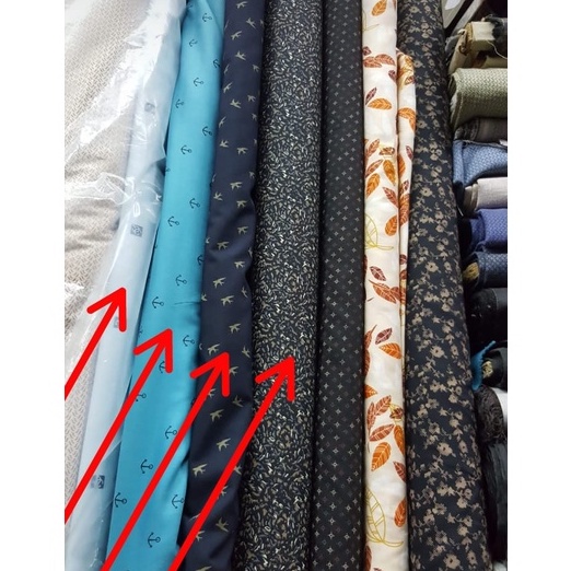 Kain Katun Cotton Import Motif Bahan Kemeja Pria Meteran