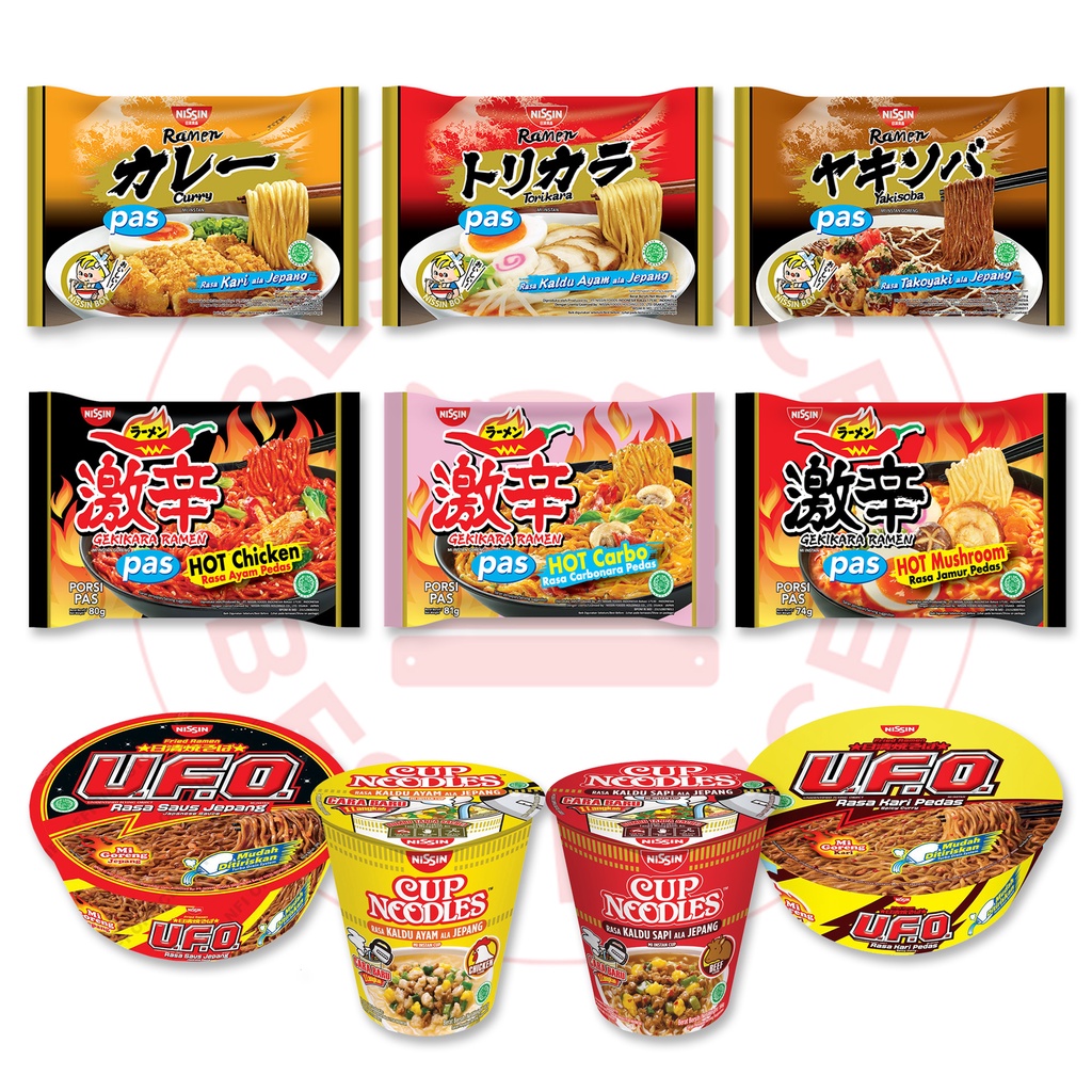 NISSIN - SEMUA VARIAN NISSIN GEKIKARA RAMEN MIE INSTAN JEPANG