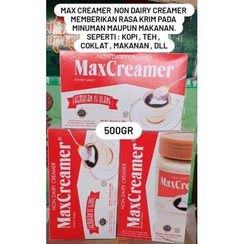 

500G MAX CREAMER KRIMER KEMASAN REFILL MAXCREAMER 500GR