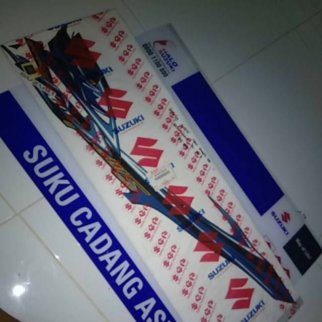 striping suzuki new smash110 biru hitam th 2007 original SGP