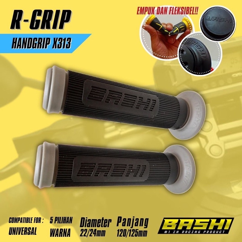 Handgrip Motor Variasi New Hand Grip BASHI Original Type X313 Universal Semua Motor