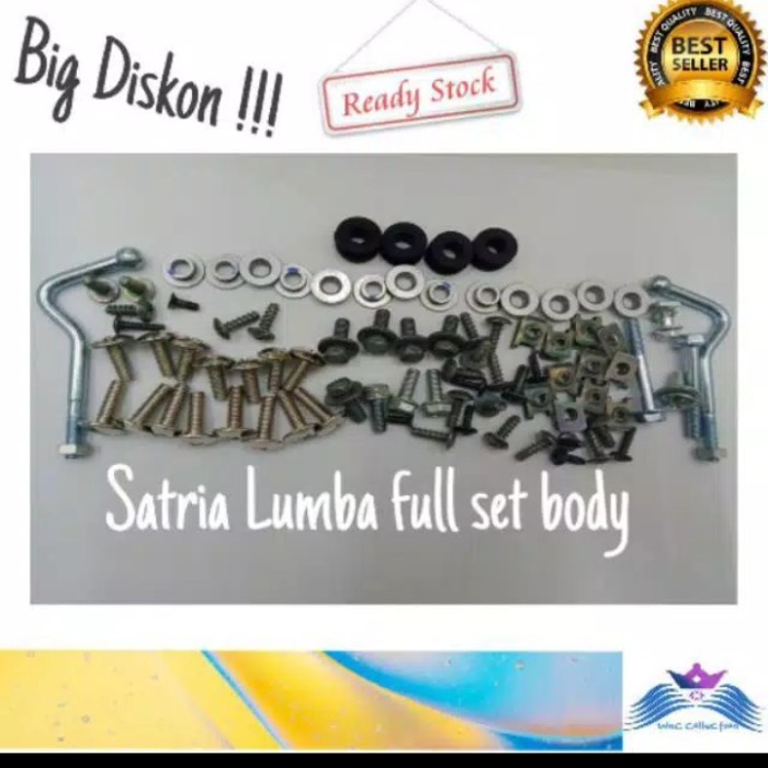 baut baut skrup karet bosh .fulset body satria 2 tak