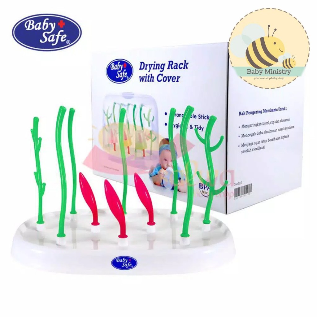 Baby Safe - Drying Rack with cover / pengering botol