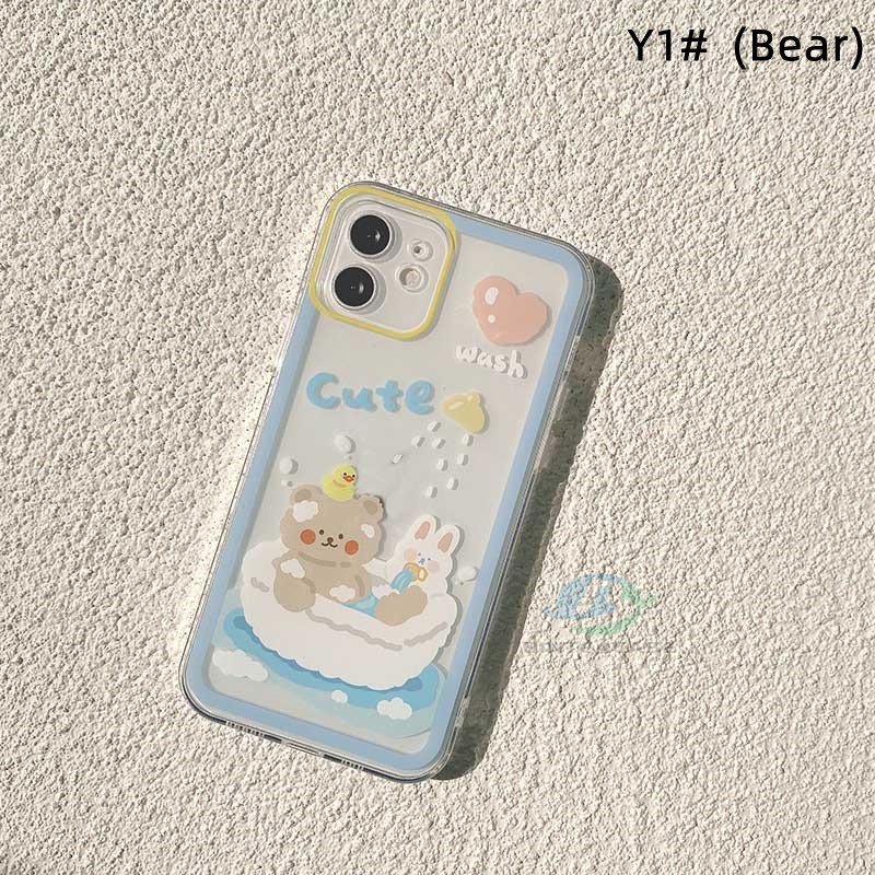 Case Motif Kartun Bebek Beruang Kelinci Untuk Realme 5 5i 6i C3 C35 C21Y C25Y C21 Realme C11 2021 C25 C15 C12 C2