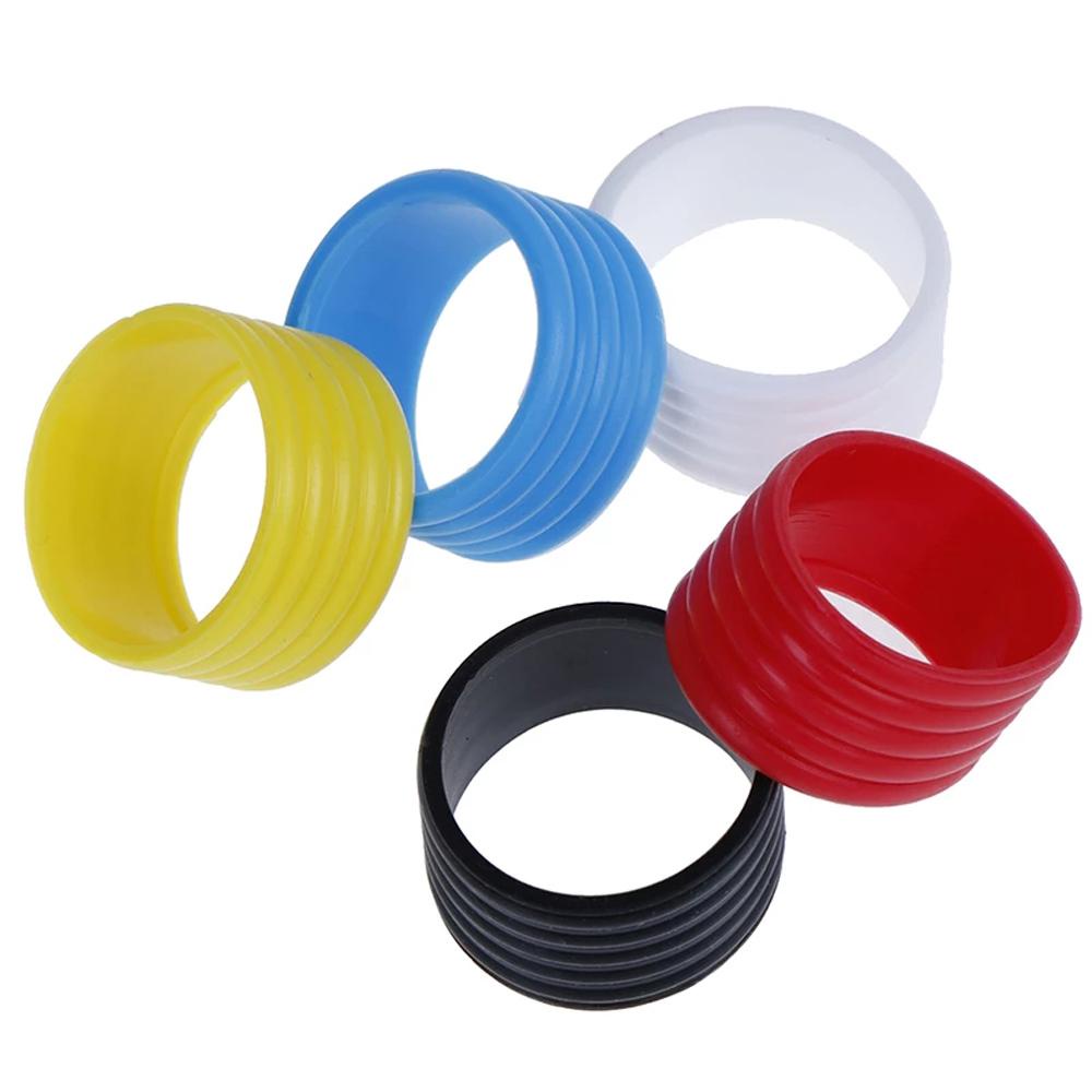 Lanfy Gagang Tenis Ringan Soft Handle Grip Ring 5Pcs Band Overgrips Hitam Raket Tenis Band