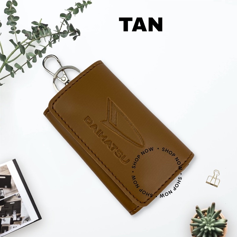 DOMPET KUNCI STNK DAIHATSU DOMPET KUNCI MOBIL KULIT SINTETIS DOMPET STNK LIPAT 3 GANTUNGAN KUNCI MOBIL MUAT STNK