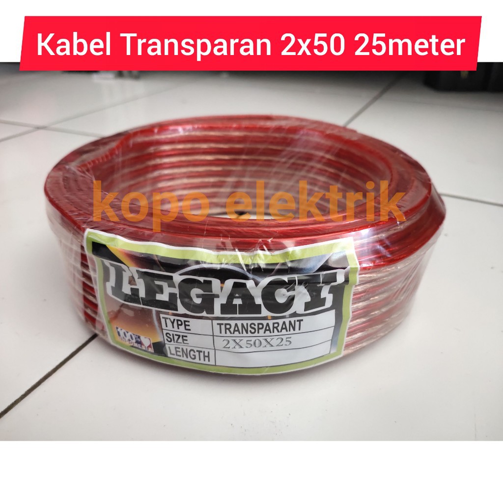 Kabel Transparan Legacy 2x50 25 Yard