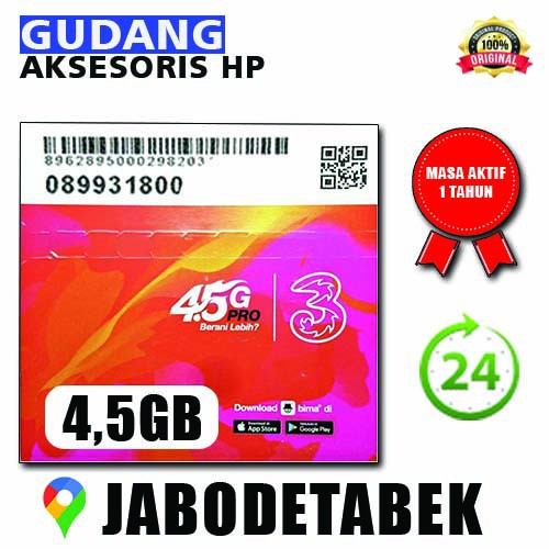 PERDANA TRI bm3x 4,5GB JABODETABEK