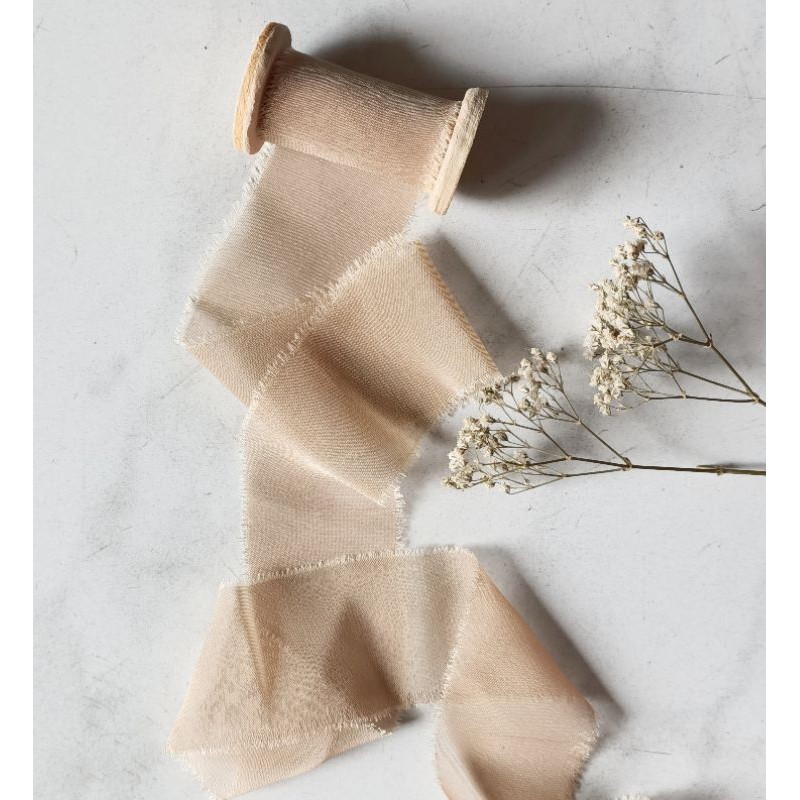 

SILKY RIBBON IN NEW CASHMERE- wedding ribbon / calligraphy ribbon / vows ribbon / pita buket / styling
