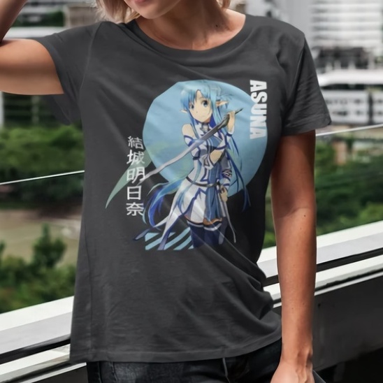 Tshirt Asuna Alfheim Anime Manga Sword Art Online SAO Premium Unisex