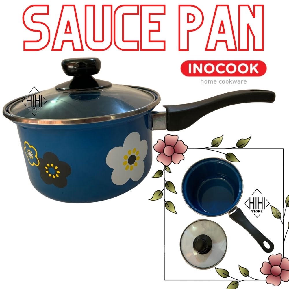 Panci Rebus Enamel - Panci Susu Gagang - Panci Susu Enamel - Sauce Pan Enamel - Panci Enamel Sakura - Panci Murah