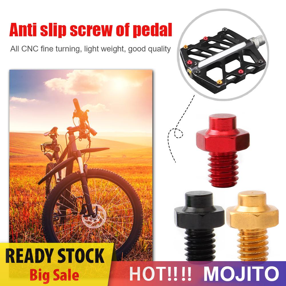 10pcs Baut Pedal Sepeda Gunung M4 Bahan Aluminum Anti Slip