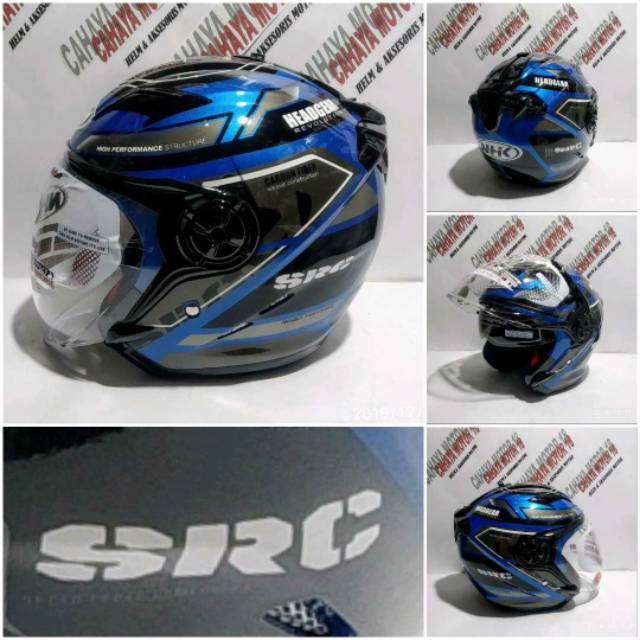 Helm Nhk Gladiator Motif touring black blue