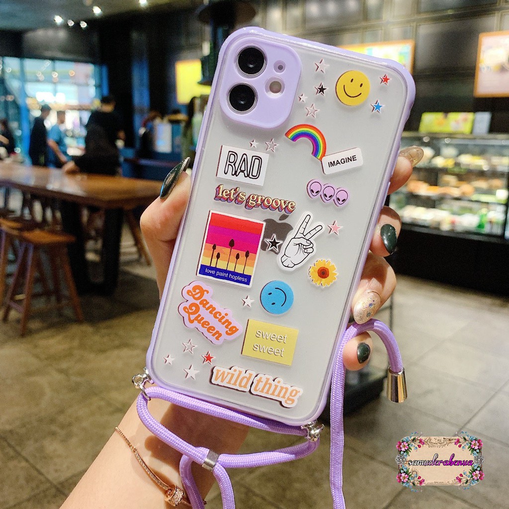 SS186 CASE SLINGCASE TALI LANYARD VIVO Y71 Y71I Y81 Y81C Y83 V5 LITE V5S Y65 Y69 Y91C Y1S SB2048