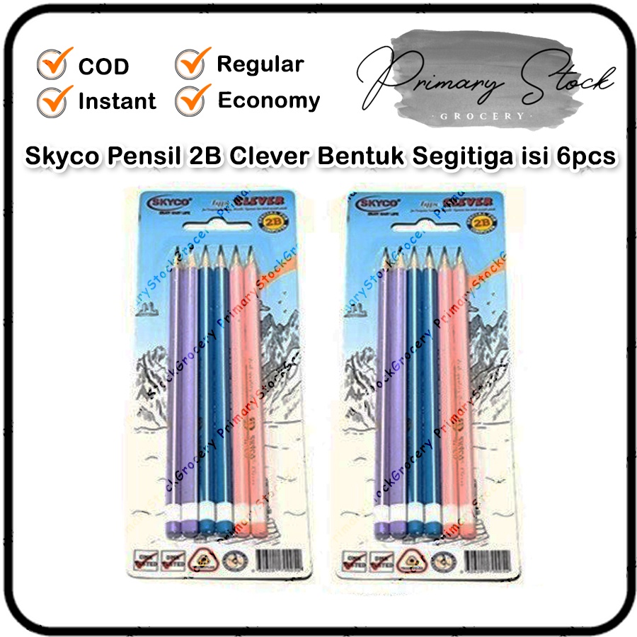 

Pensil 2B Segitiga Computer Exam Grosir Isi Banyak Asli Skyco Clever