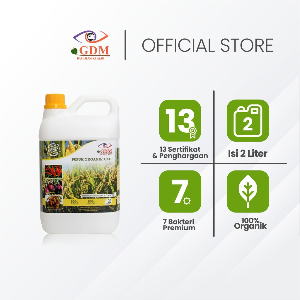 

GDM Pupuk Organik Untuk Tanaman Pangan 2Liter