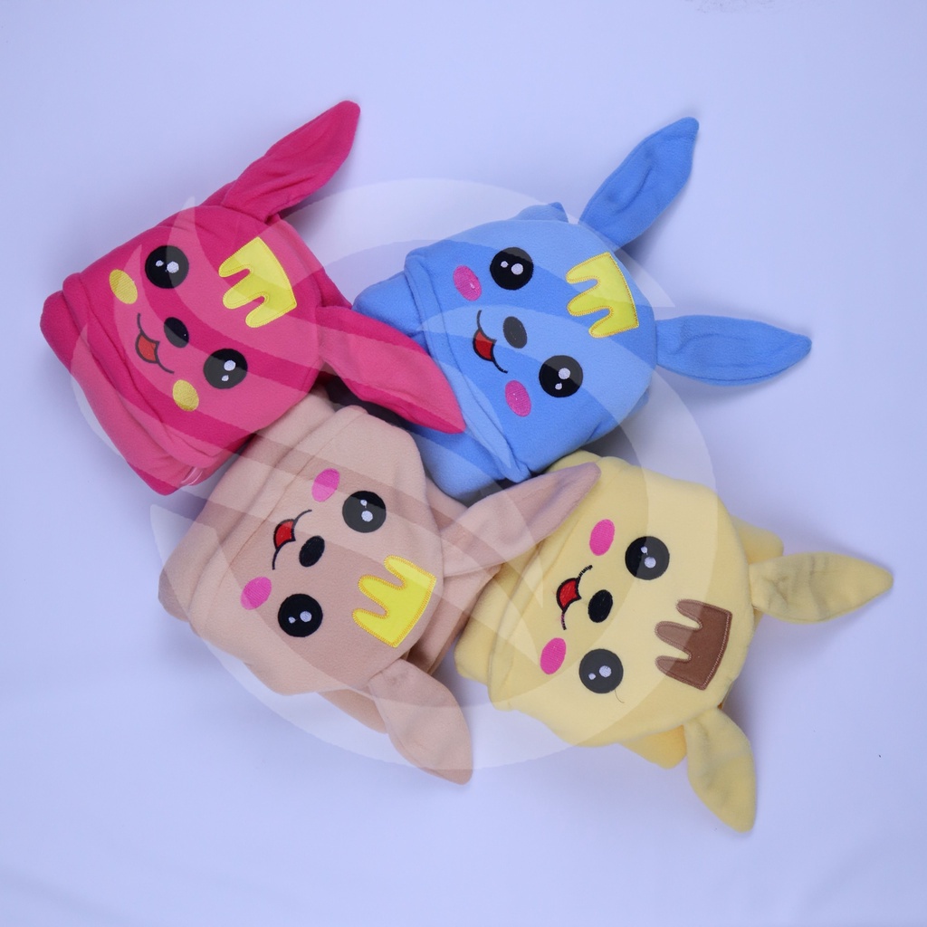 Selimut bayi Selimut topi kupluk Karakter BOBOKO Double animal Selimut bayi tebal  70 x 80 cm