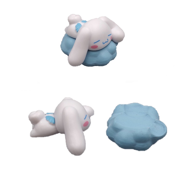 5pcs / Set Mainan Boneka Action Figure Anime Kawai Sanrio Cinnamoroll Untuk Dekorasi Kue Ulang Tahun