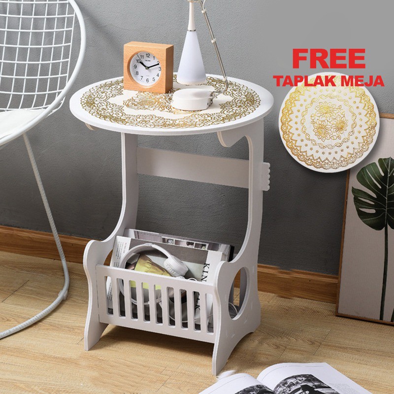 FREE TAPLAK Greenland Meja  Hias  Small Round Coffee Table 