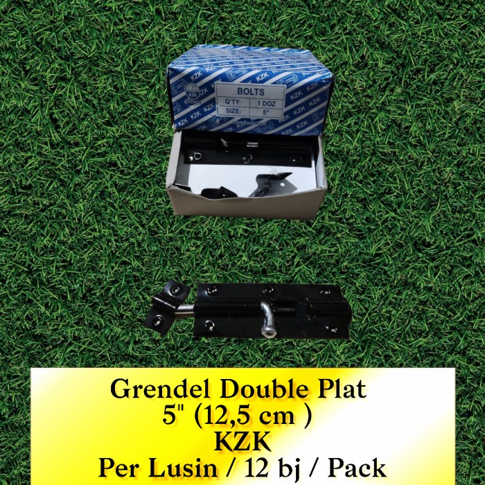 Per Lsn Grendel Hitam Double Plat Ukuran 5&quot; 12,5cm Pintu Jendela