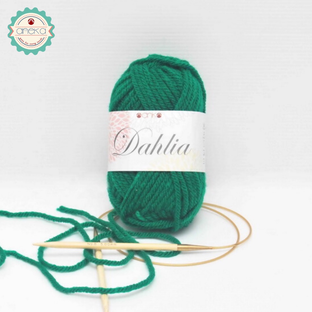 Benang Rajut Karpet Dahlia / Carpet Yarn - 1879 ( Hijau Rasta )