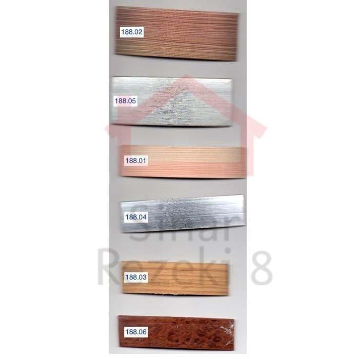 

Edging HPL XY 2029 22 mm Coklat Tua Serat Urat Kayu Woodgrain taco PVC Best Seller