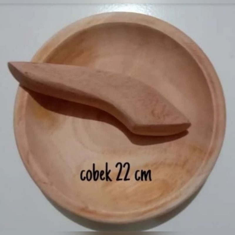 cobek kayu ulekan kayu ukuran jumbo