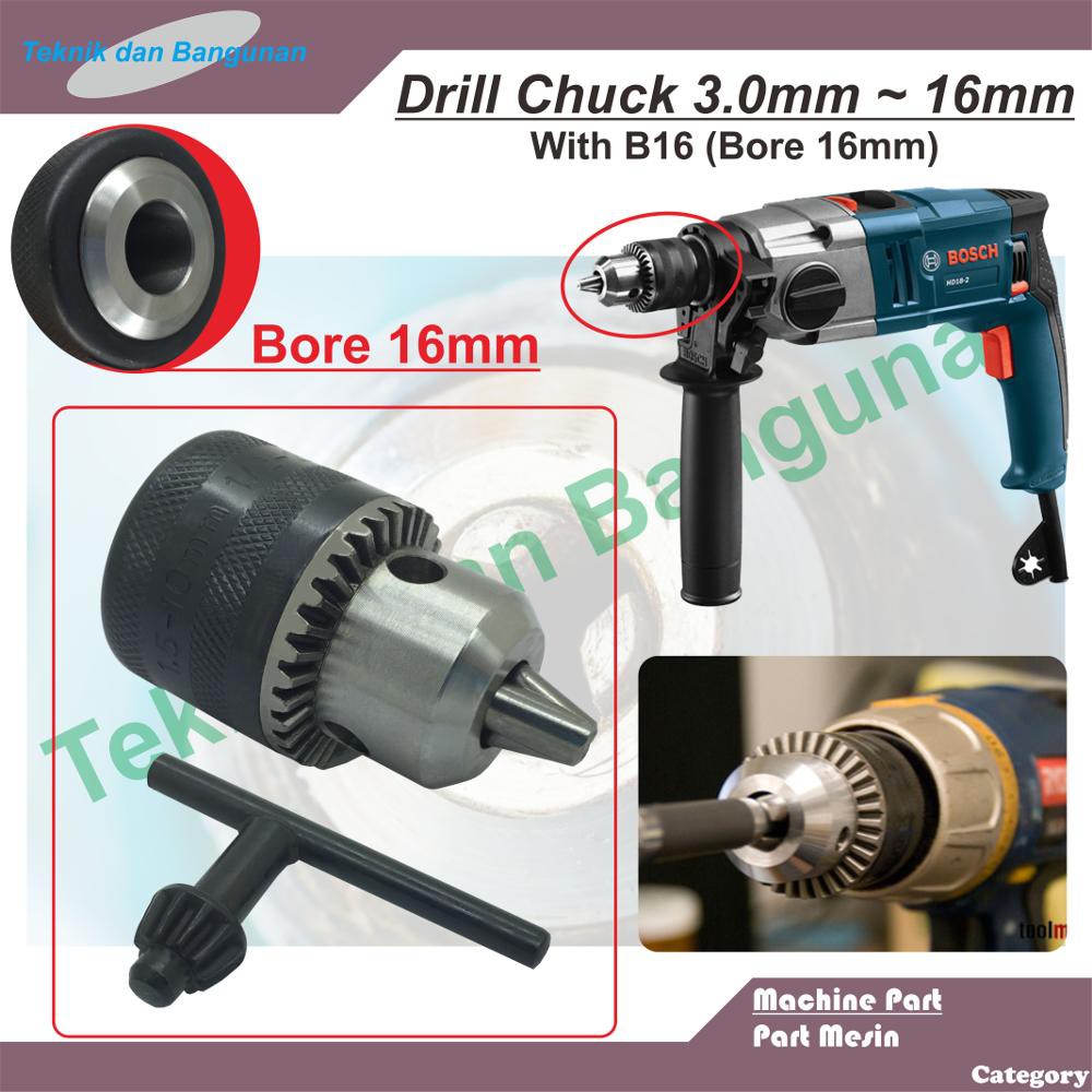 Kepala Bor 16mm (Bore 16mm)
