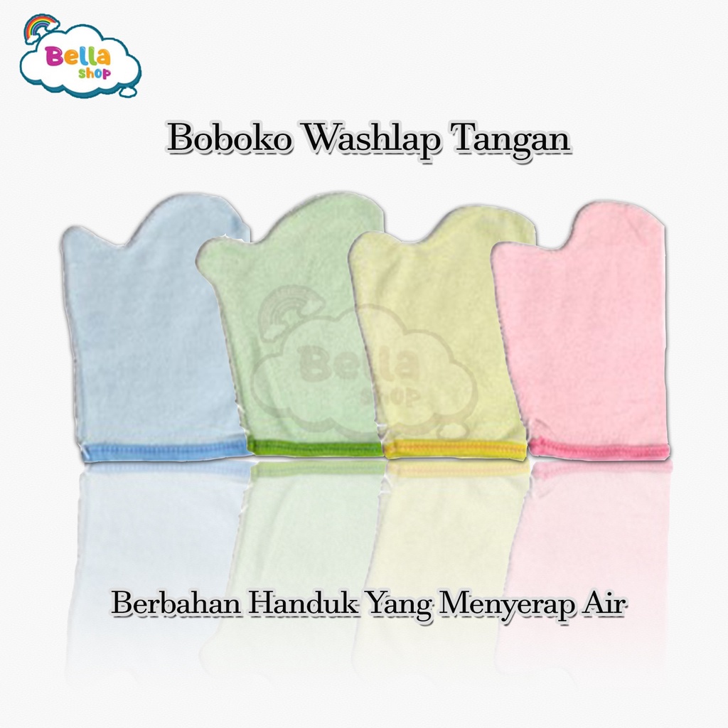 Washlap Boboko Jari Bayi / Perlengkapan Mandi Bayi Bahan Handuk Washlap Tangan-BELLA SHOP