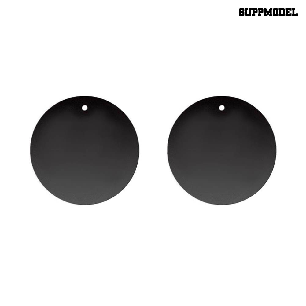 Sdl 4Pcs Stiker Plat Metal Bulatpersegi Panjang Magnetik Holder Handphone Untuk Mobil