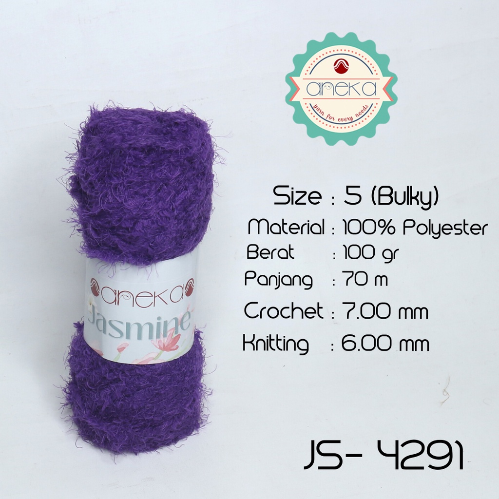 Benang Rajut Bulu Halus Jasmine Yarn / Cashmere Plush - 4291