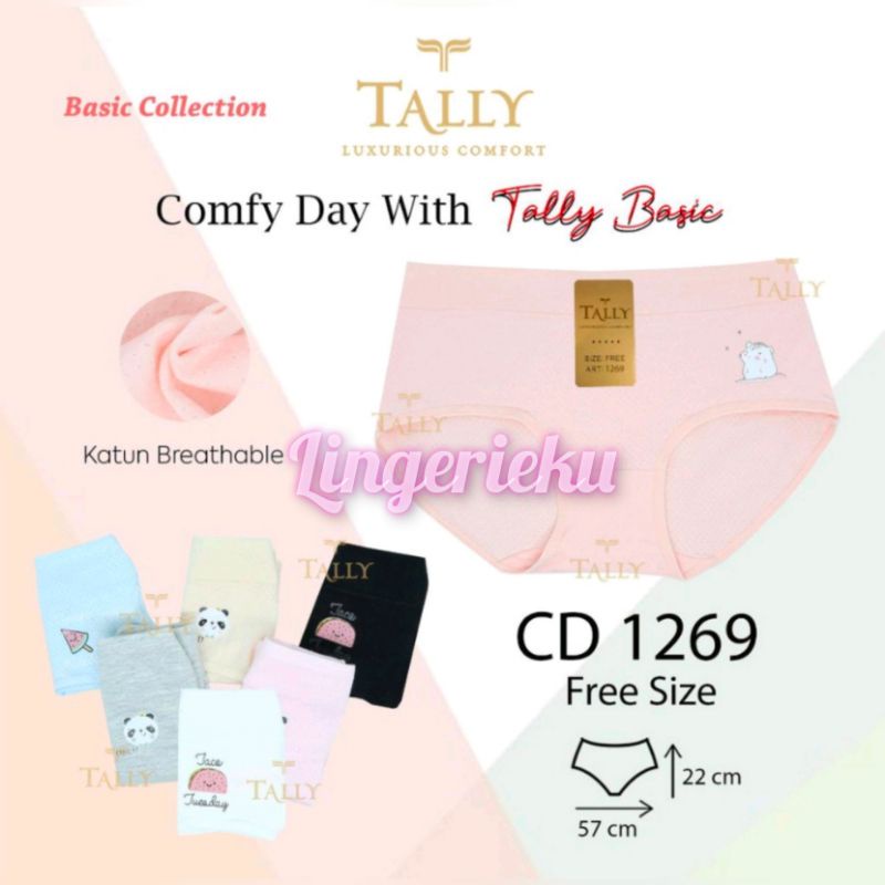 Tally 1269 CD Celana Dalam Wanita Remaja Free Size Motif Lucu