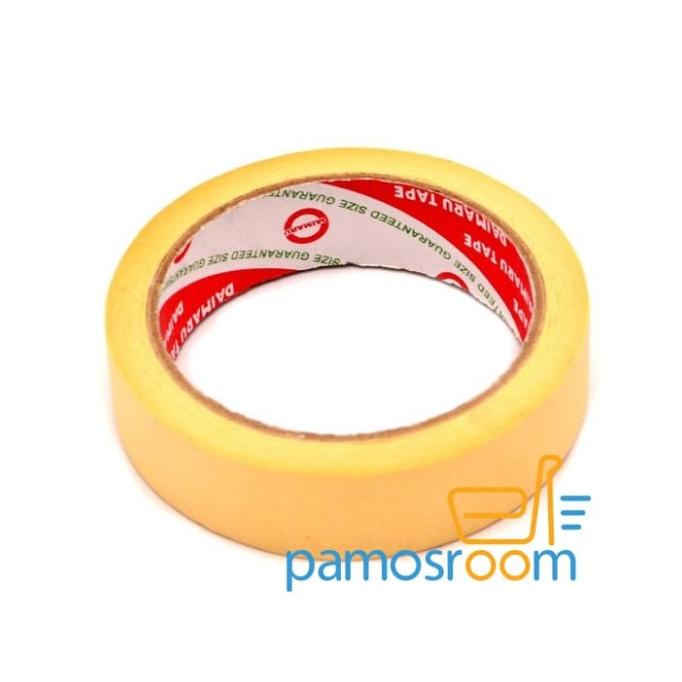 

Lakban Kertas Daimaru Masking Tape 24Mm 1 Inch (1Dus Isi 96Roll) Termurah
