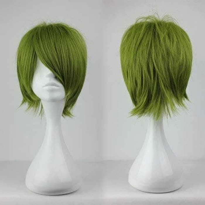 Rambut Palsu Aksesoris Wig Midorima Kuroko Base Anime Green Hijau Pendek Male Cowok Mur OBGA10078