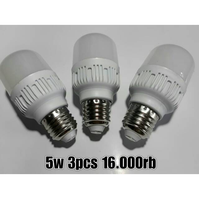 PAKET HEMAT 3 PCSlampu led tabung 5 watt / lampu led 5watt 3pcs