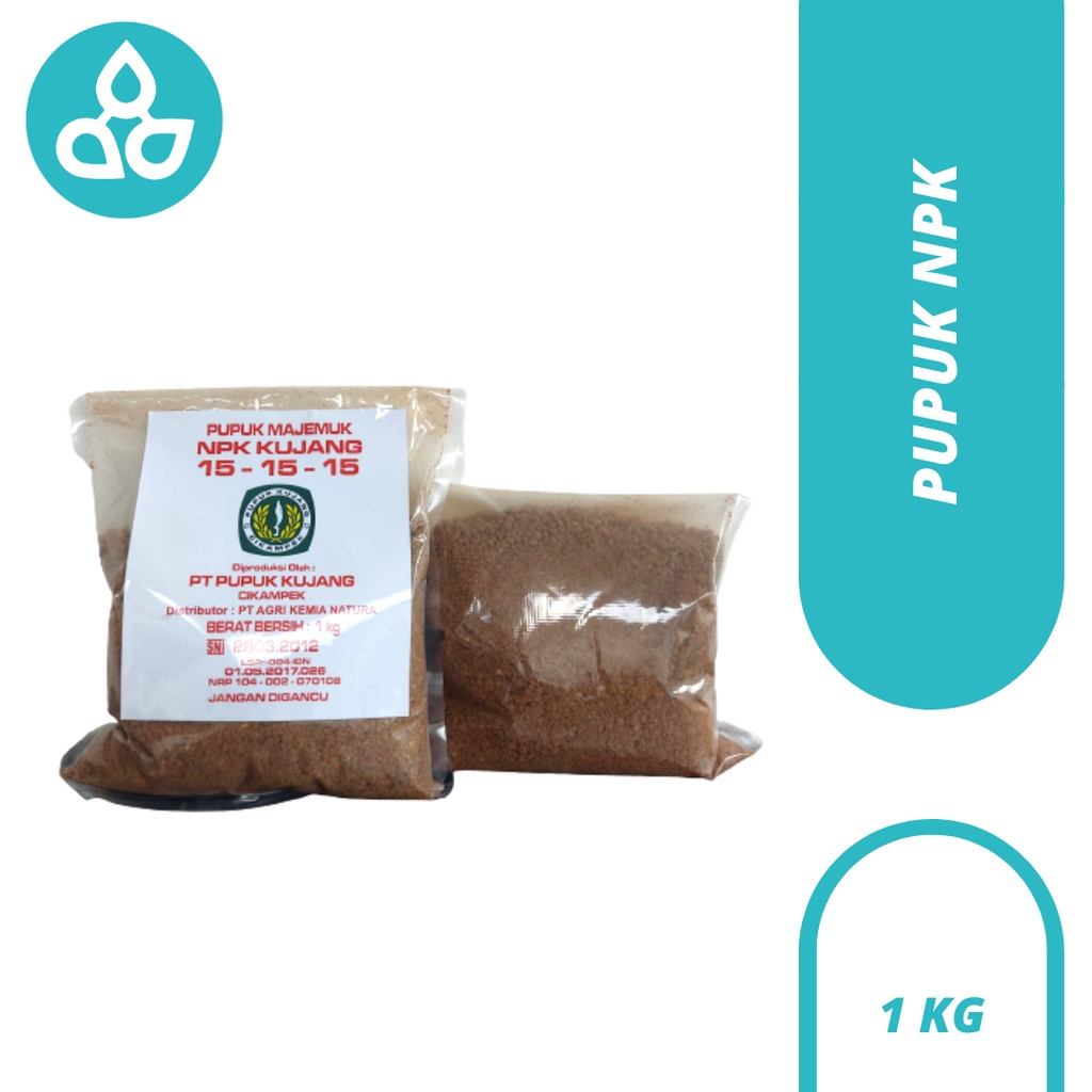 Pupuk NPK 15 15 15 - Pupuk NPK Kujang Repack 1 Kg - Pupuk Padi